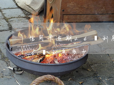 信用卡逾期26萬利息多少錢（信用卡逾期26萬利息多少）
