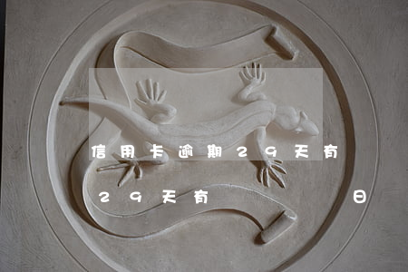 信用卡逾期29天有兩個賬單日(信用卡逾期29天有兩個賬單日)