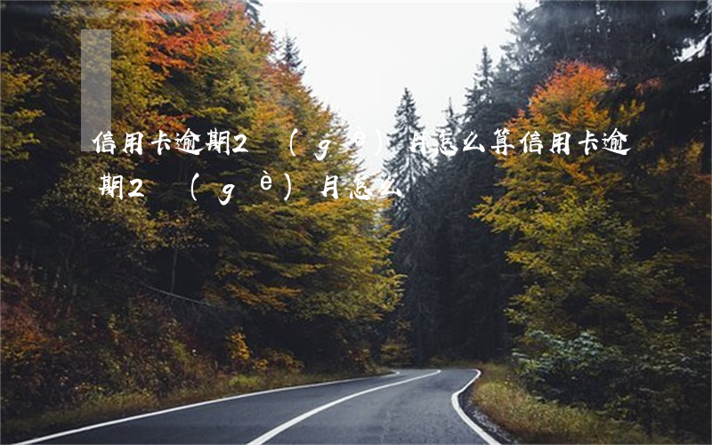 信用卡逾期2個(gè)月怎么算(信用卡逾期2個(gè)月怎么辦)