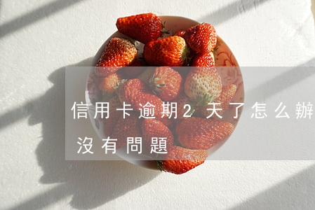 信用卡逾期2天了怎么辦(信用卡逾期兩天有沒有問題)