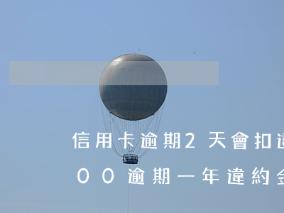 信用卡逾期2天會扣違約金嗎-信用卡8000逾期一年違約金有多少