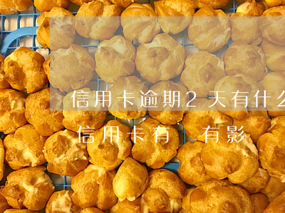 信用卡逾期2天有什么后果嚴重(逾期兩天還信用卡有沒有影響)