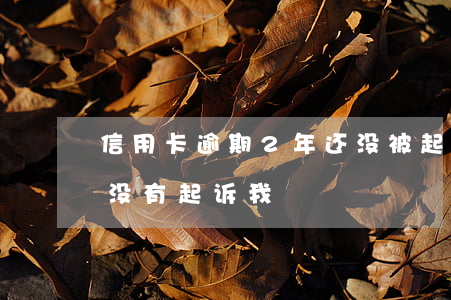 信用卡逾期2年还没被起诉(欠信用卡2年了,没有起诉我)