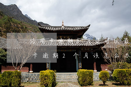 信用卡逾期2月还可以最低还款吗-我信用卡逾期2个月该怎么办