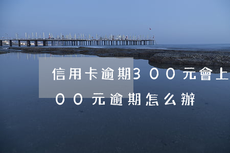 信用卡逾期300元會上征信嗎(信用卡3000元逾期怎么辦)