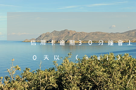 信用卡逾期30分鐘會上征信嗎(征信逾期30天以內(nèi))