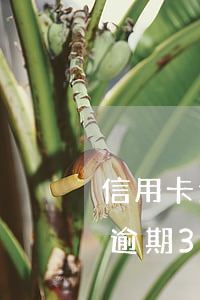信用卡逾期3个月算几次逾期(三年内信用卡逾期3次)
