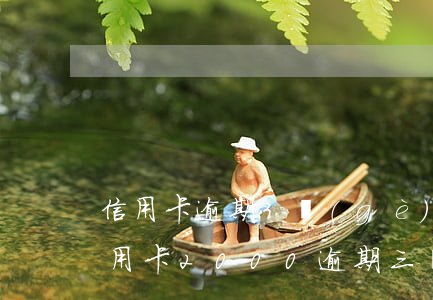 信用卡逾期3個(gè)月上老賴黑名單(信用卡2000逾期三個(gè)月會(huì)上黑名單嗎)