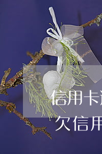 信用卡逾期3個(gè)月還讓還能用嗎-欠信用卡逾期三個(gè)多月了還錢會有什么影響