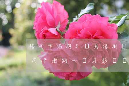 信用卡逾期3個月信用記錄影響-三年前信用卡逾期一個月影響貸款嗎