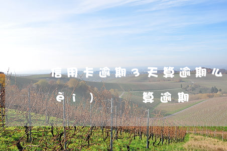 信用卡逾期3天算逾期么(信用卡三天內(nèi)還會算逾期嗎)