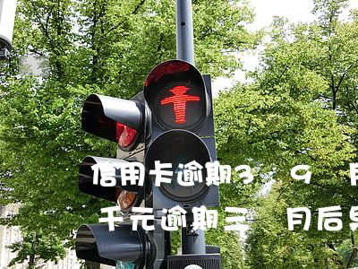 信用卡逾期3萬9個月沒還上-欠信用卡九千元逾期三個月后果會怎么樣