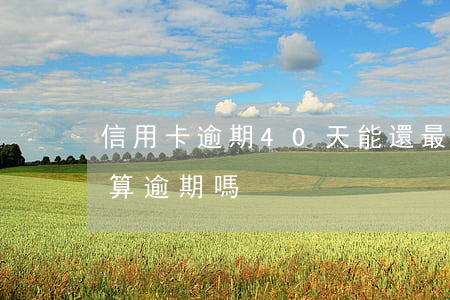 信用卡逾期40天能還最低嘛(還最低信用卡算逾期嗎)