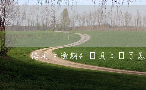 信用卡逾期4個月上門了怎么辦