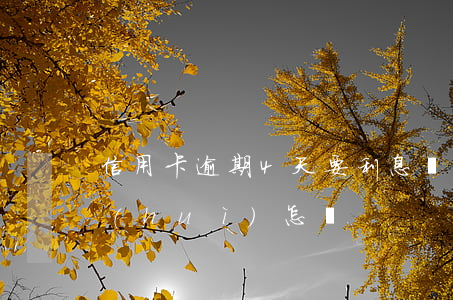 信用卡逾期4天要利息嗎(信用卡逾期4天會(huì)怎樣)