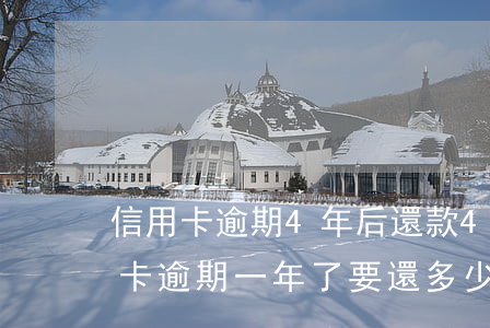 信用卡逾期4年后還款(4萬(wàn)信用卡逾期一年了要還多少)