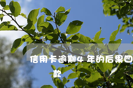 信用卡逾期4年的后果(四年前信用卡逾期影響貸款嗎)
