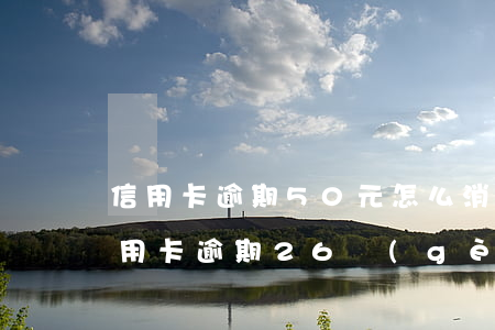 信用卡逾期50元怎么消除(2000塊的信用卡 逾期26個(gè)月 怎么消)