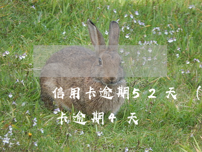 信用卡逾期52天會(huì)催款嗎(信用卡逾期4天)
