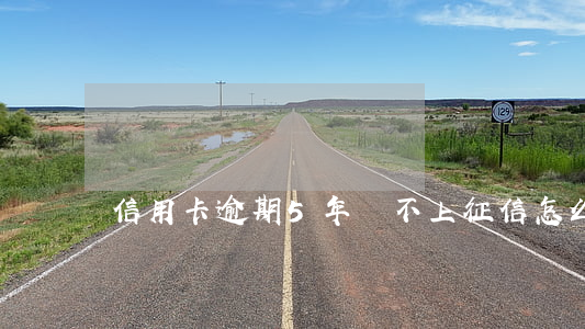 信用卡逾期5年還不上征信怎么辦