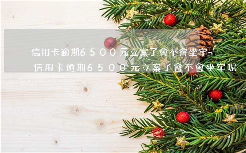 信用卡逾期6500元立案了會不會坐牢-信用卡逾期6500元立案了會不會坐牢呢