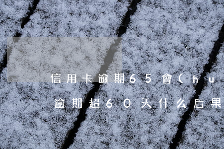 信用卡逾期65會(huì)怎么樣(信用卡逾期超60天什么后果)