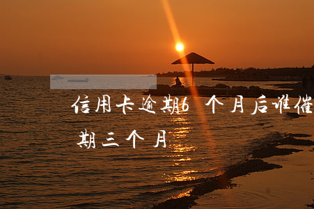 信用卡逾期6个月后谁催收(欠信用卡6千逾期三个月)