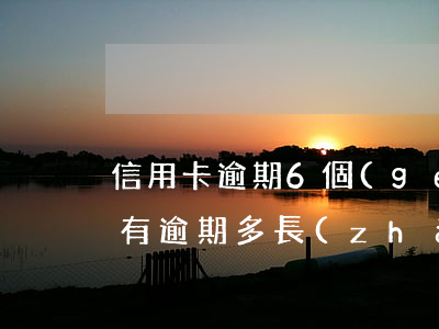 信用卡逾期6個(gè)月可以辦理工資嗎(有逾期多長(zhǎng)時(shí)間可以辦信用卡)
