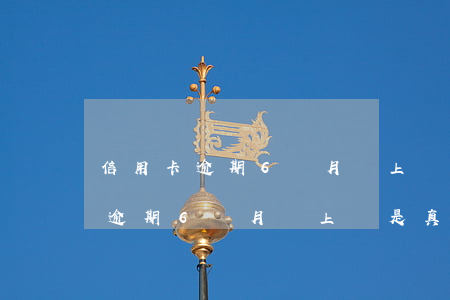 信用卡逾期6個月說上門是真的嗎-信用卡逾期6個月說上門是真的嗎嗎