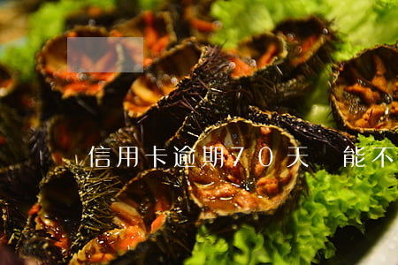 信用卡逾期70天還能不能用