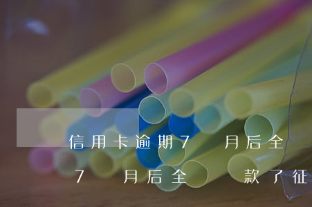 信用卡逾期7個月后全額還款了(信用卡逾期7個月后全額還款了,征信怎么恢復(fù))