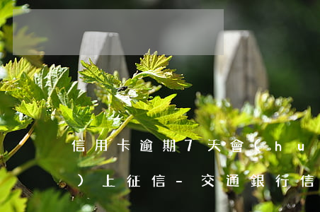 信用卡逾期7天會(huì)不會(huì)上征信-交通銀行信用卡逾期7天會(huì)不會(huì)上征信