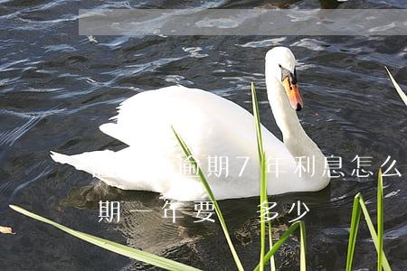 信用卡逾期7年利息怎么算的 信用卡7萬逾期一年要還多少