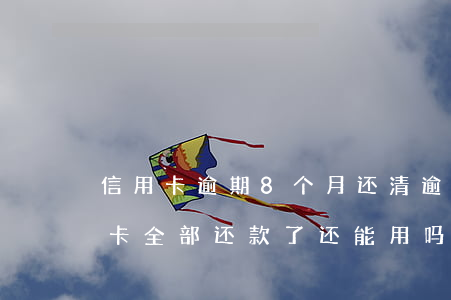 信用卡逾期8个月还清(逾期好几个月的信用卡全部还款了还能用吗)