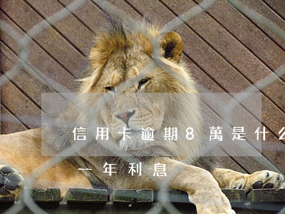 信用卡逾期8萬是什么結果(8萬信用卡逾期一年利息)