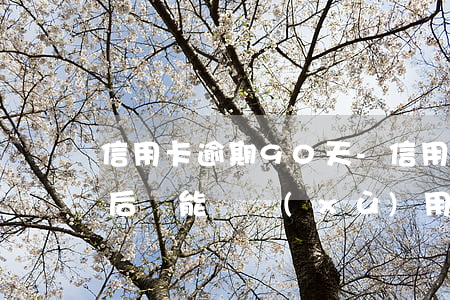 信用卡逾期90 天-信用卡逾期90天還清后還能繼續(xù)用嗎