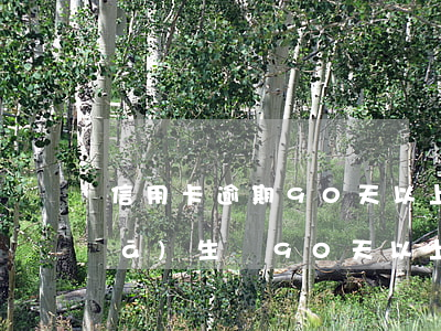 信用卡逾期90天以上記錄(個人信用發(fā)生過90天以上逾期)