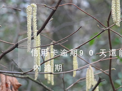 信用卡逾期90天還能分期嗎(信用卡90天內逾期)