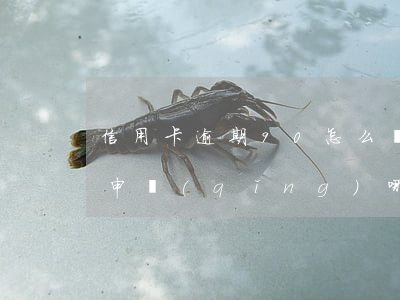 信用卡逾期90怎么辦(征信有90天逾期能申請(qǐng)哪個(gè)信用卡)