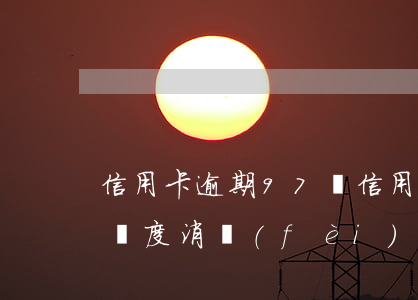 信用卡逾期97萬(信用卡797億逾期半年過度消費(fèi)正在摧毀年輕人的生活)