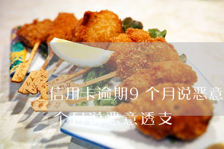 信用卡逾期9个月说恶意透支(信用卡逾期9个月说恶意透支)