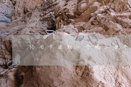 信用卡逾期一个晚上(每个月信用卡逾期三天)