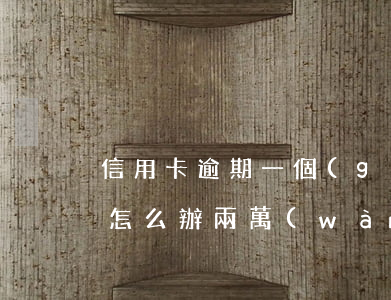 信用卡逾期一個(gè)幾個(gè)月了怎么辦(兩萬(wàn)的信用卡逾期好幾個(gè)月一直沒(méi)還嚴(yán)重嗎)