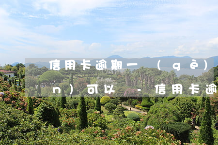 信用卡逾期一個(gè)月少還點(diǎn)可以嗎-信用卡 逾期一個(gè)月