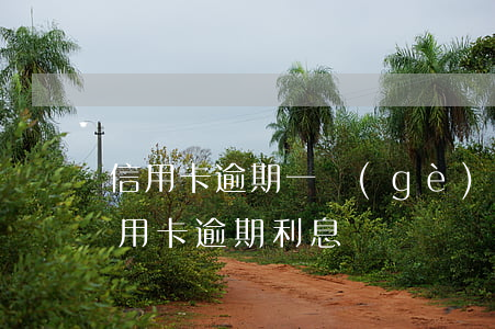 信用卡逾期一個(gè)月怎么收利息的(信用卡 逾期利息)