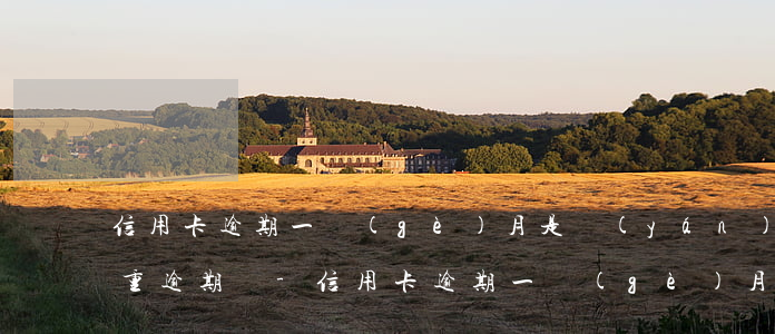 信用卡逾期一個(gè)月是嚴(yán)重逾期嗎-信用卡逾期一個(gè)月是嚴(yán)重逾期嗎怎么辦