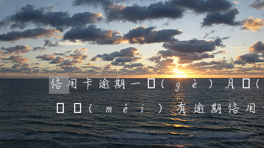 信用卡逾期一個(gè)月網(wǎng)貸沒(méi)有逾期（信用卡逾期一個(gè)月網(wǎng)貸沒(méi)有逾期）