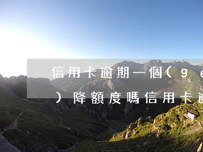 信用卡逾期一個(gè)月銀行會(huì)降額度嗎(信用卡逾期一個(gè)月銀行會(huì)降額度嗎嗎)