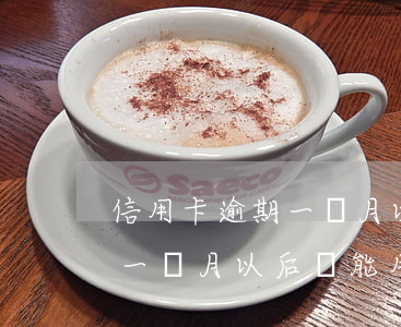信用卡逾期一個月以后還能用嗎(信用卡逾期一個月以后還能用嗎嗎)