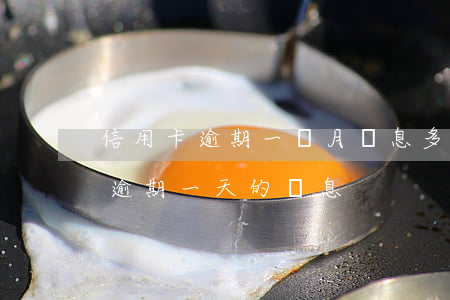 信用卡逾期一個月罰息多少(信用卡8000逾期一天的罰息)